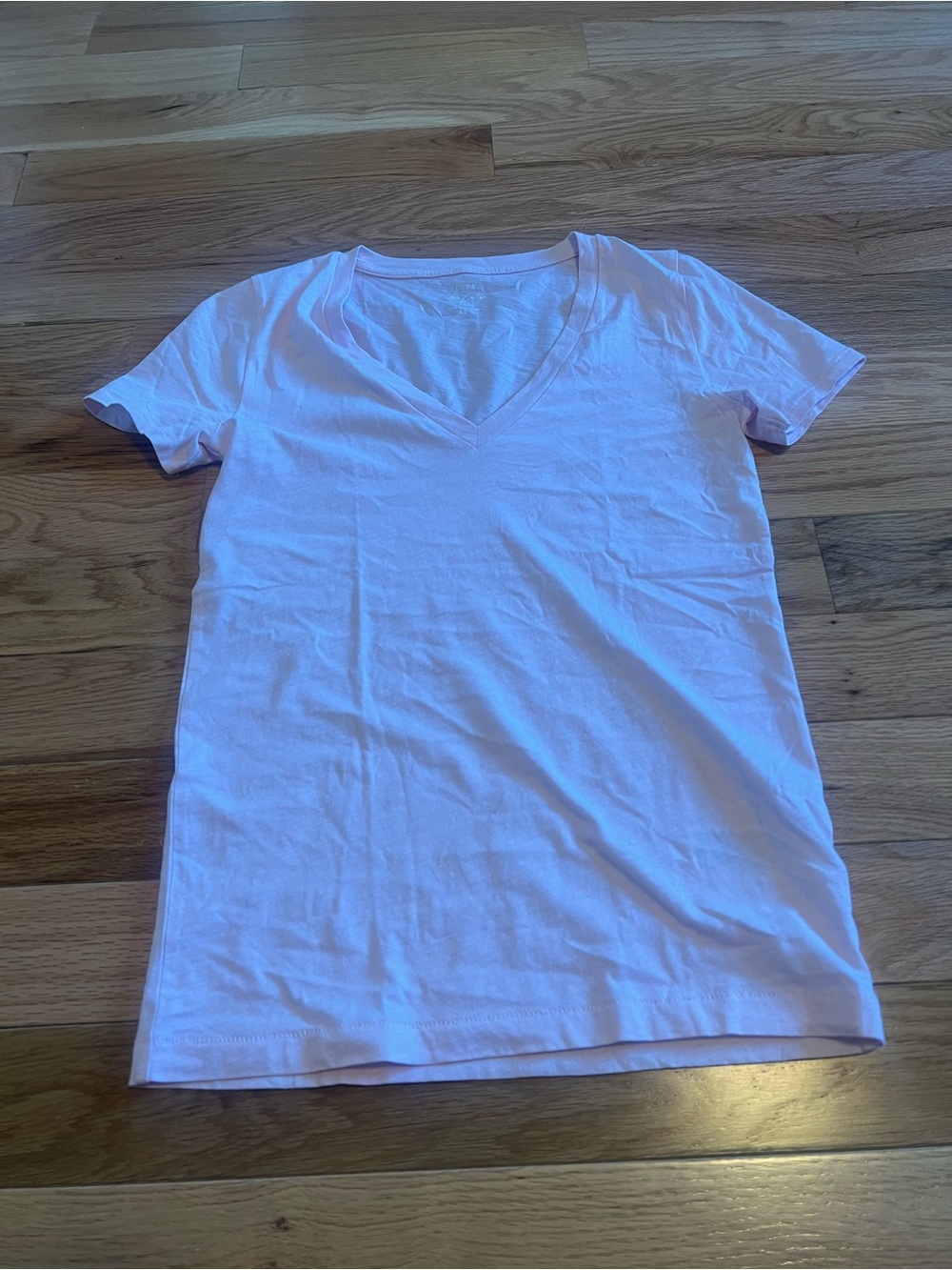 Jcrew Light Pink V-Neck Tee